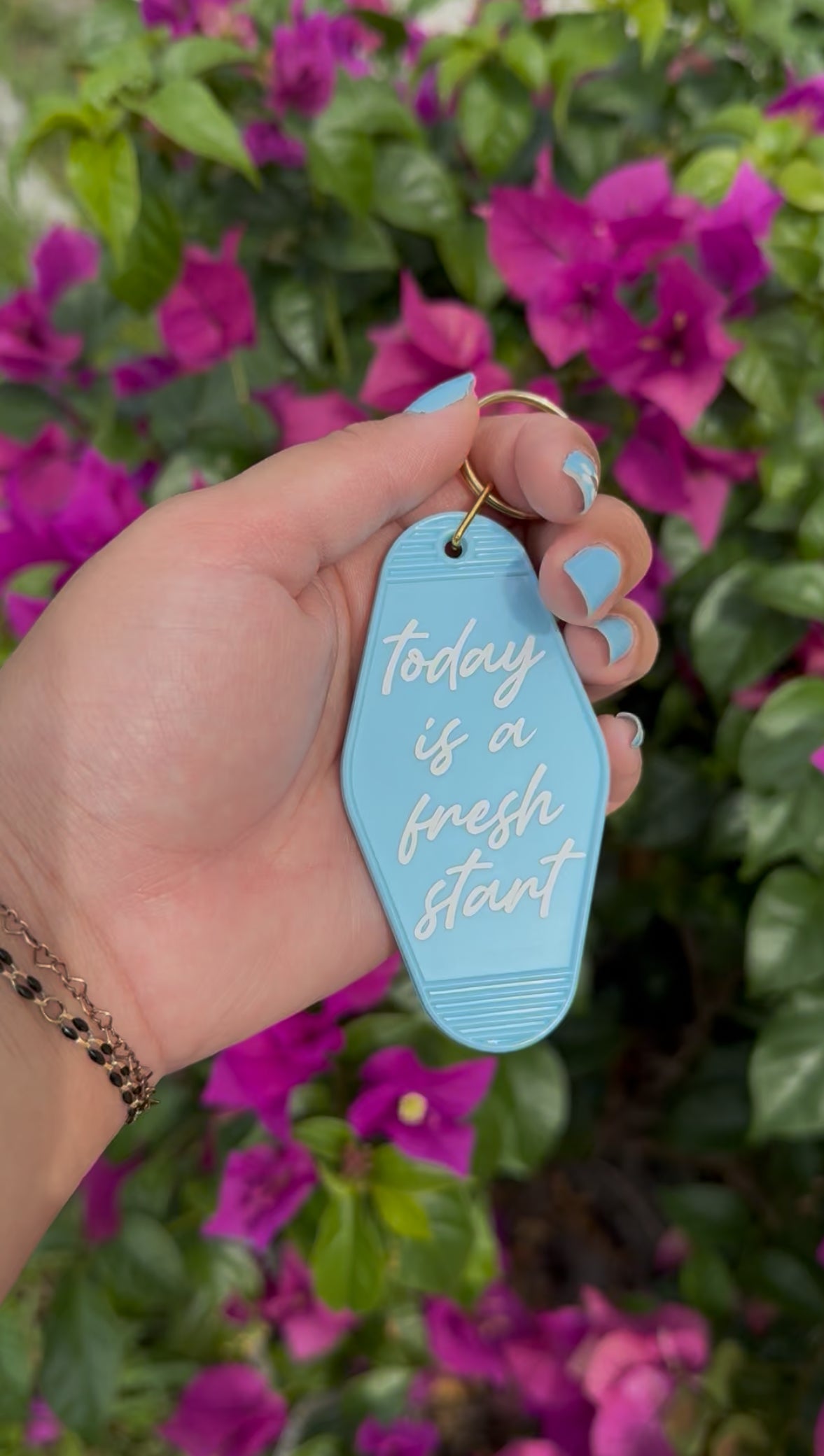 Today is a Fresh Start Keychain