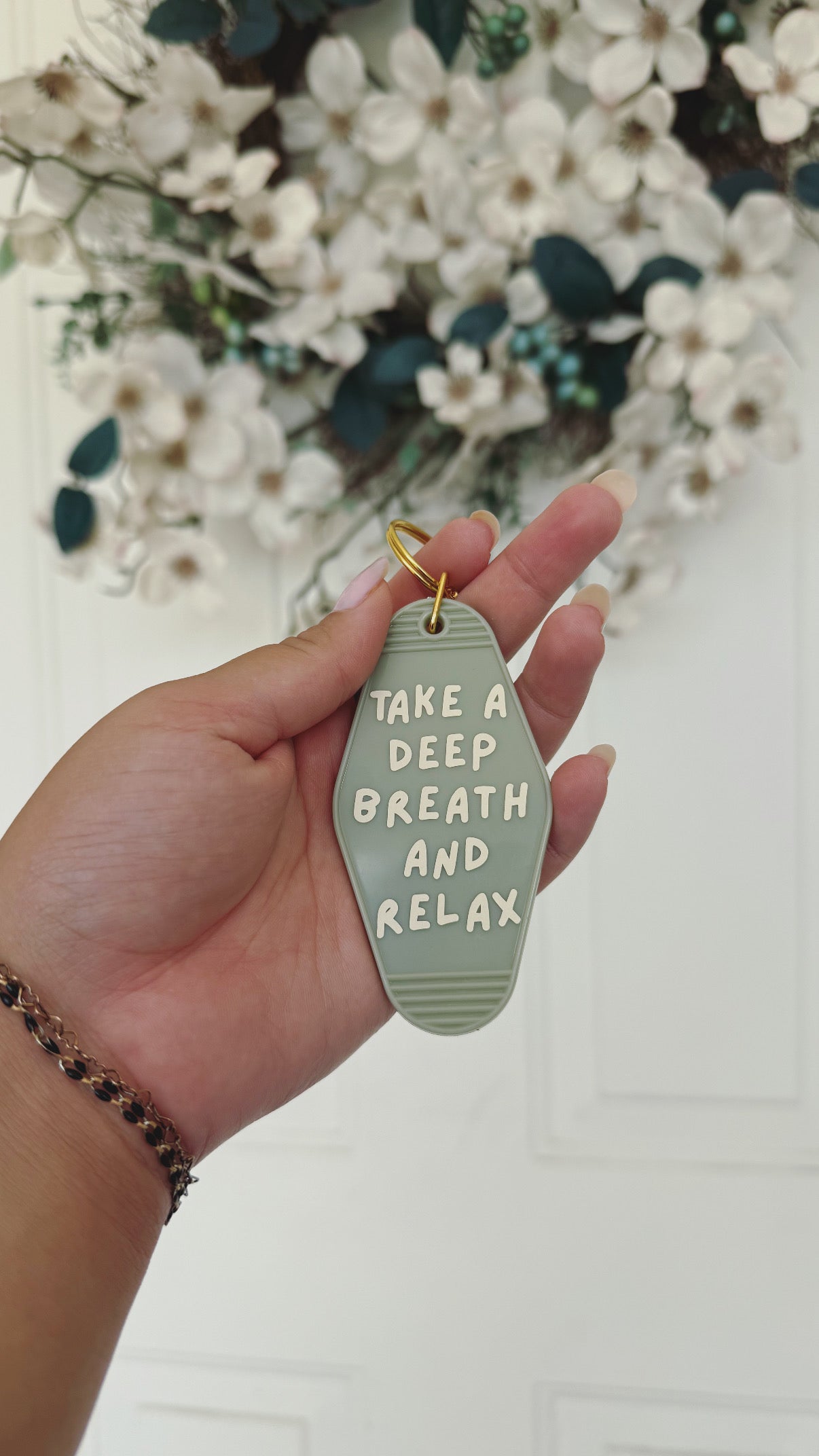Take a Deep Breath Keychain
