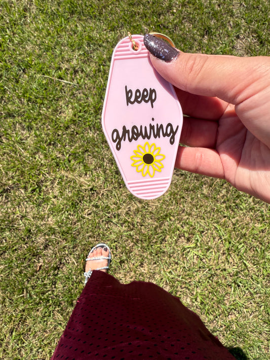 Keep Growing Keychain
