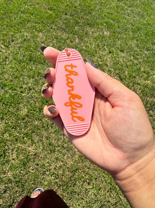 Thankful Keychain