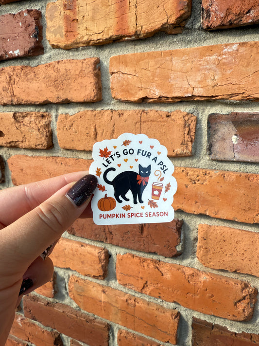 Let's Go Fur a PSL Sticker